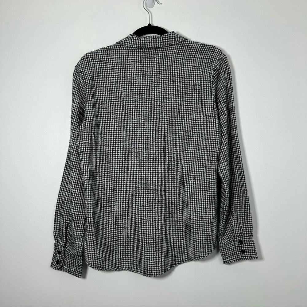 Abercrombie & Fitch Women’s Oversized Jacket Shirt Houndstooth Size S - Picture 2 of 7